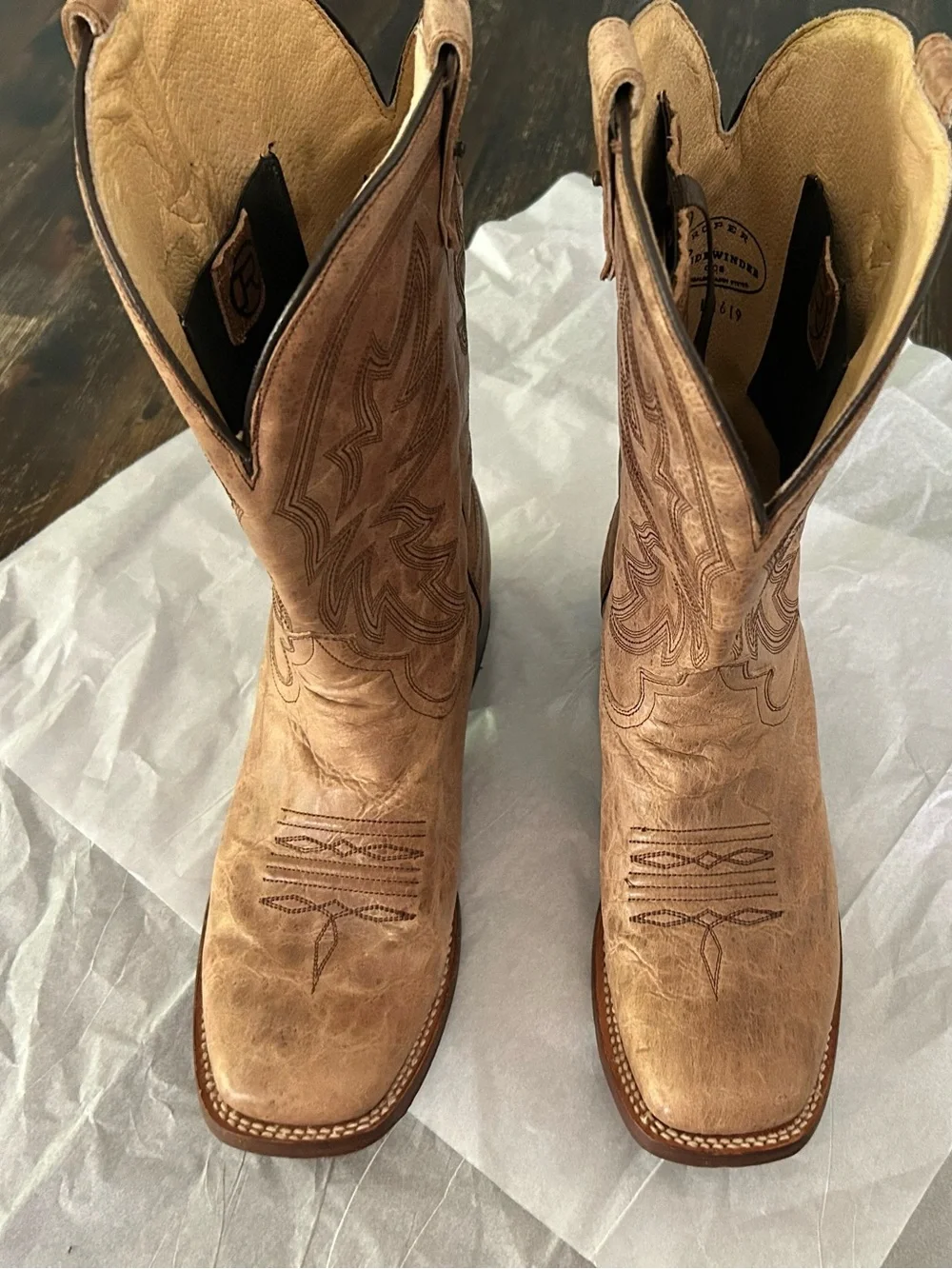 Like NEW Roper Men's Pierce Sidewinder Concealed Carry System Western BootS